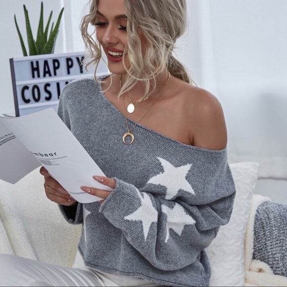 Stars Pattern Sweater - Picture 2 of 7